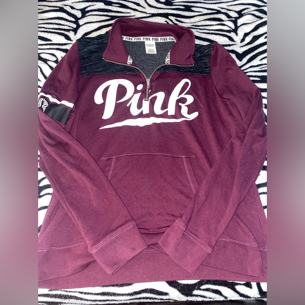 Victoria’s Secret PINK quarter zip sweatshirt